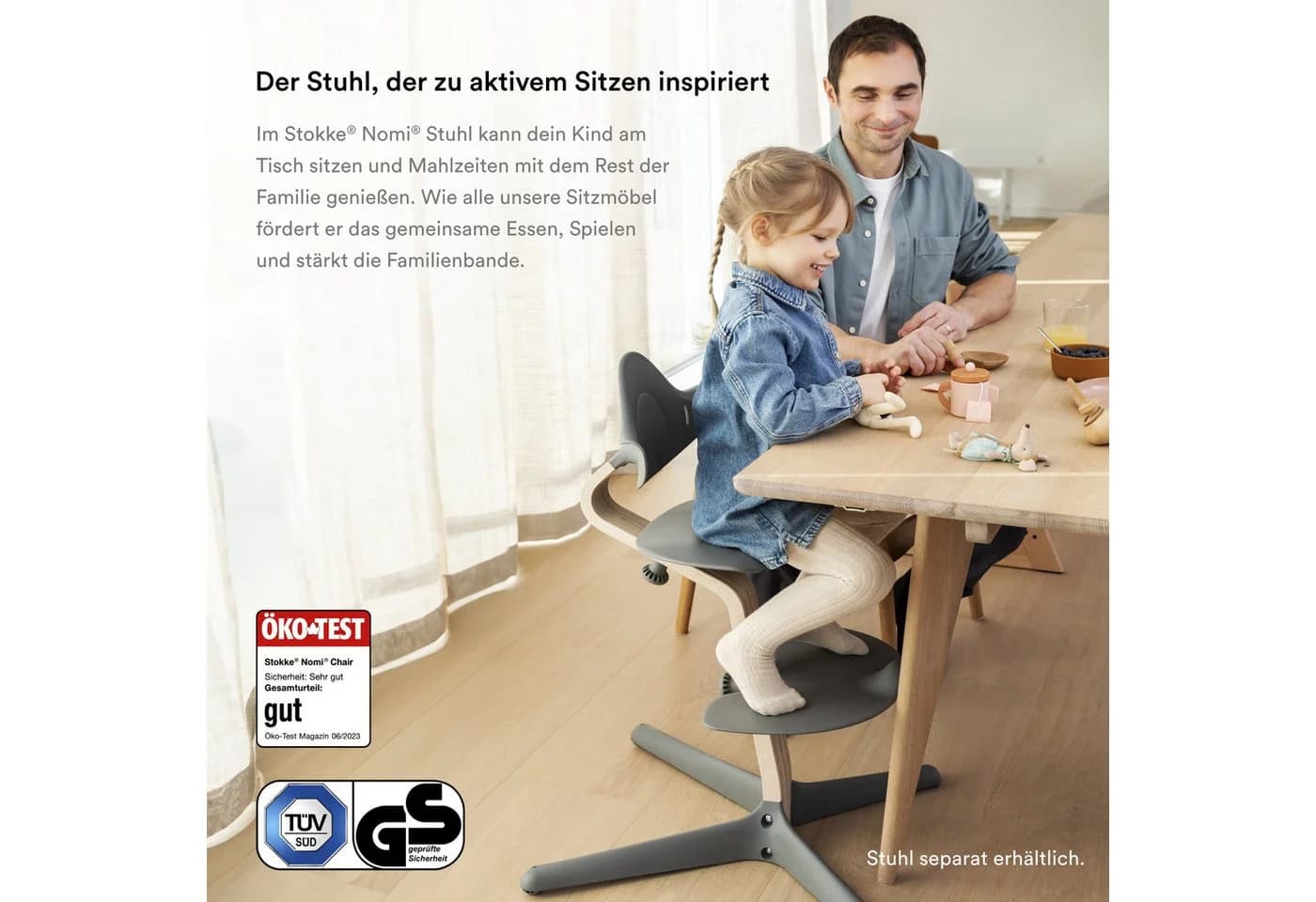Stokke Hochstuhlaufsatz Nomi Newborn Set Weiß - Bild 5