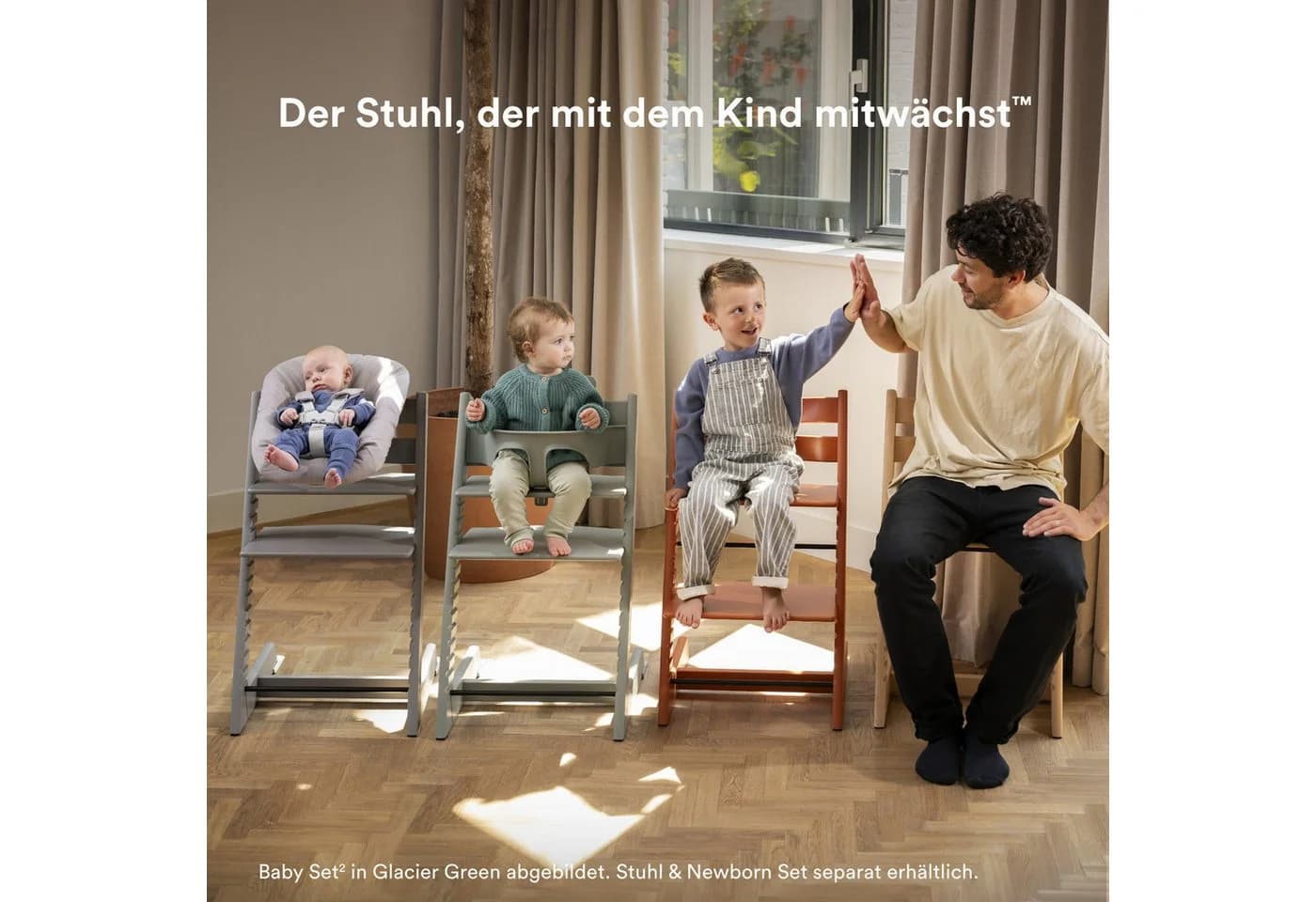 Stokke Hochstuhlaufsatz Baby Set² für Tripp Trapp Hochstuhl Vanilla White - Bild 5