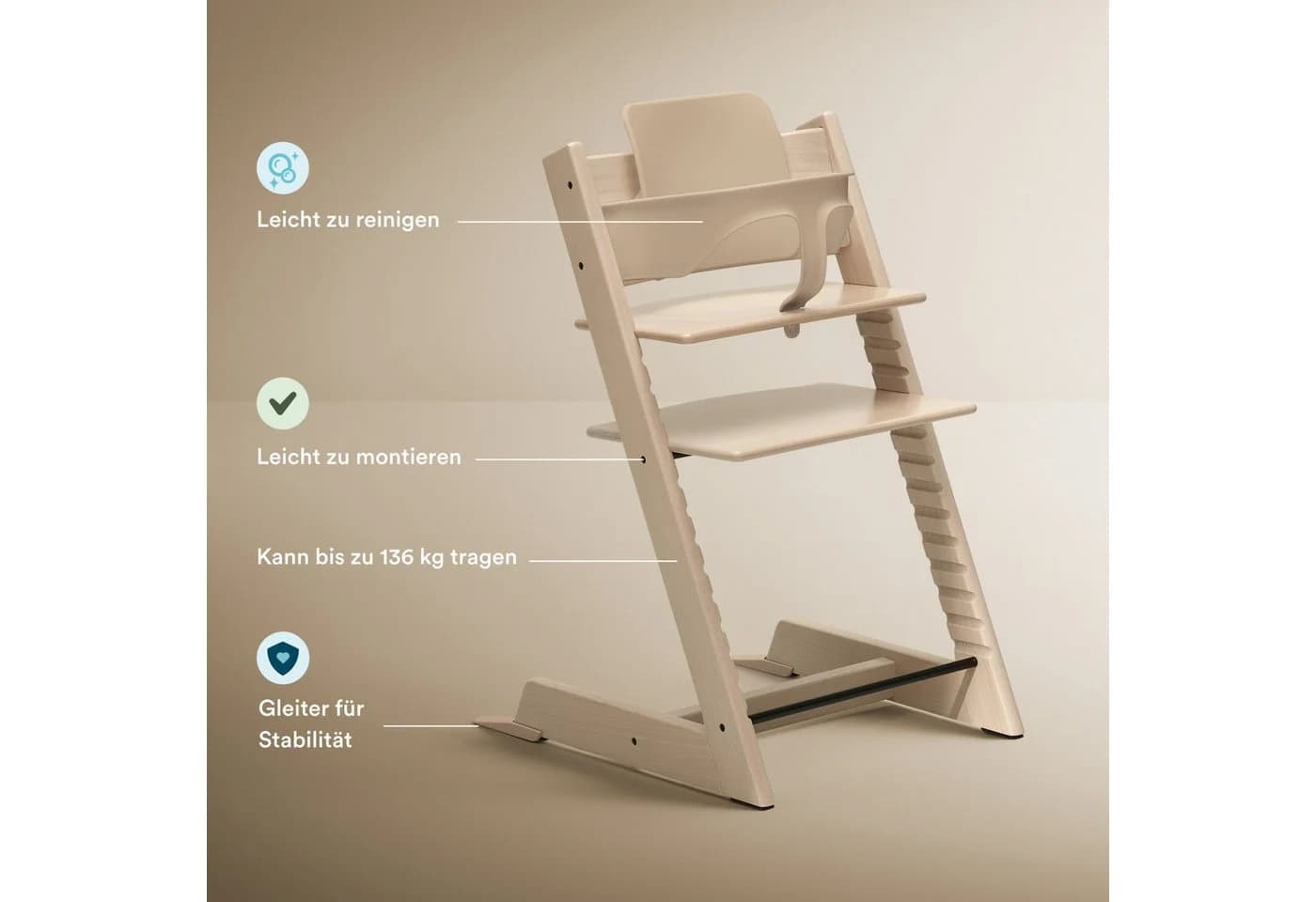 Stokke Tripp Trapp Hochstuhl mit Baby Set - Ergonomisch & Anpassbar - Bild 3