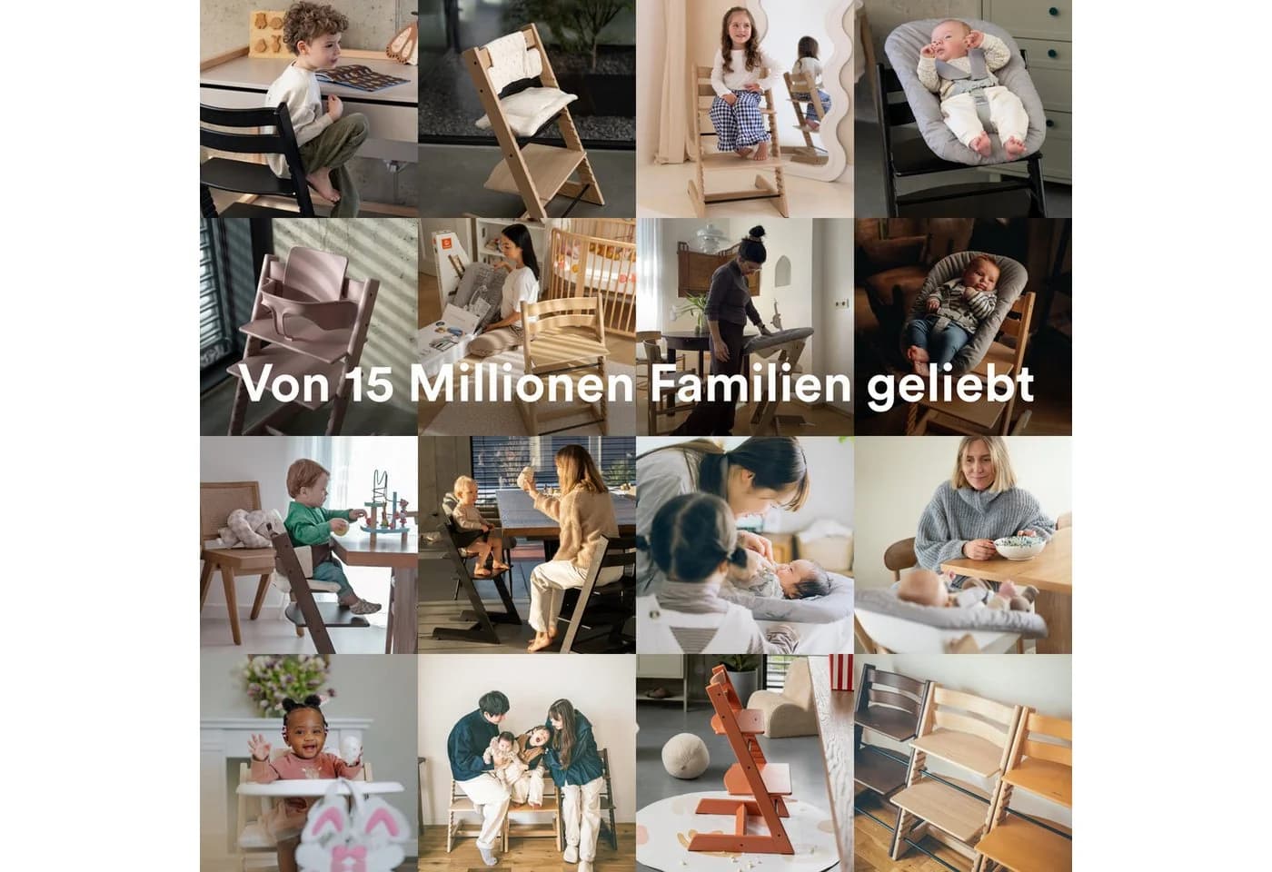 Stokke Tripp Trapp Hochstuhl mit Babyset & Tray - Massivholz - Bild 4