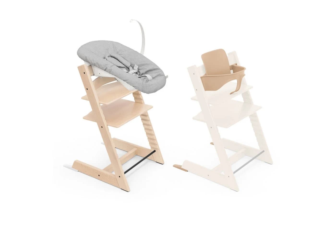 Stokke Hochstuhl Tripp Trapp mit Newborn Set - Buchenholz Natural/Grau - Bild 2