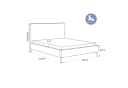 Goldstoff Polsterbett SOLARE Rosa mit Bettkasten Bild 5