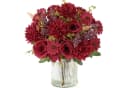 Bomiclss Künstliche Blumensträuße 2er Set Burgunderrot Seide Bild 2