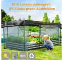 Diwzbyn Sonnensegel Schattierungstuch Netzplane Gartensonnenschutz Schwarz Bild 1