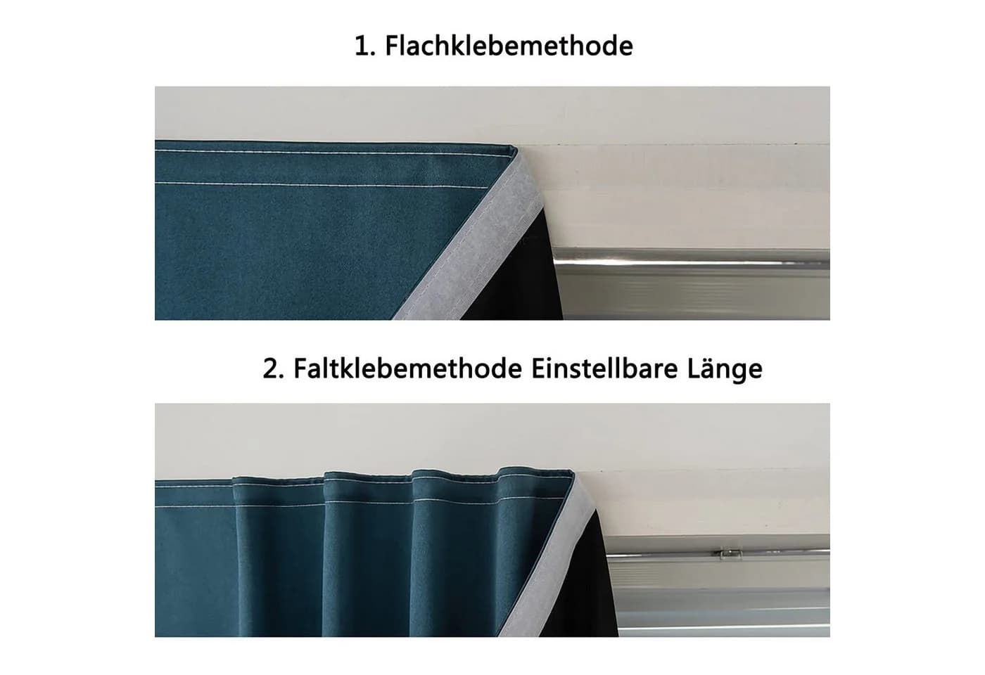 Diwzbyn Selbstklebendes Verdunklungsrollo Tiefblau - Bild 3