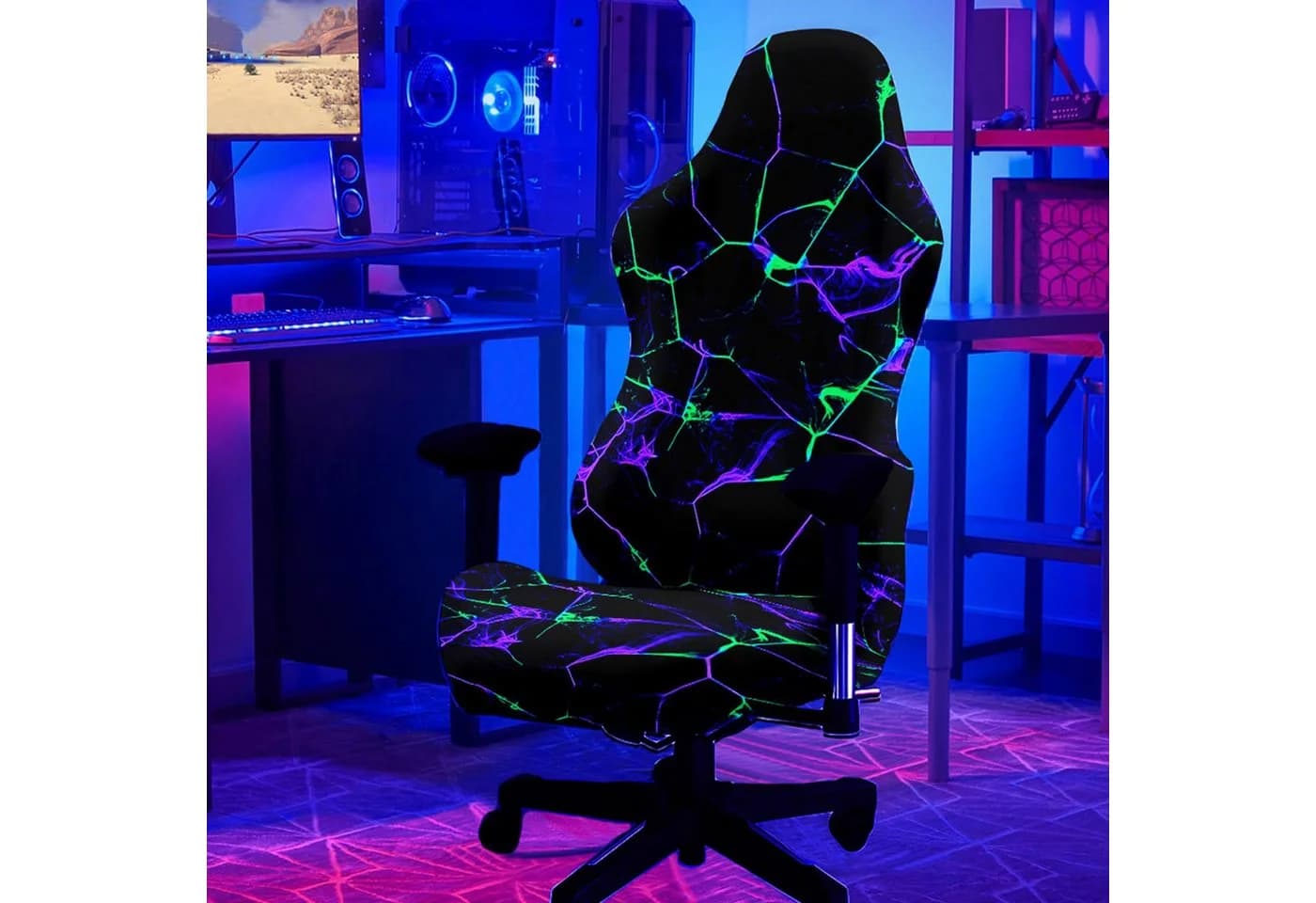 Agger Gaming Stuhlbezug Stretch Universell Bürostuhlhusse Waschbar