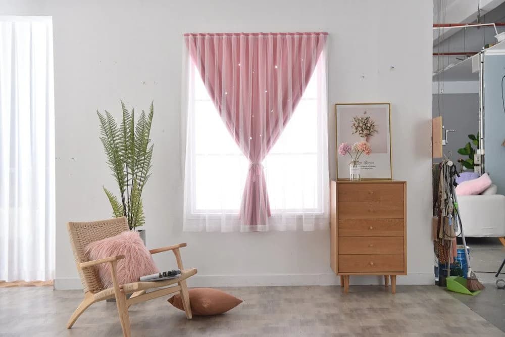 Diwzbyn Verdunklungsrollo mit Klettverschluss Rosa - Bild 3