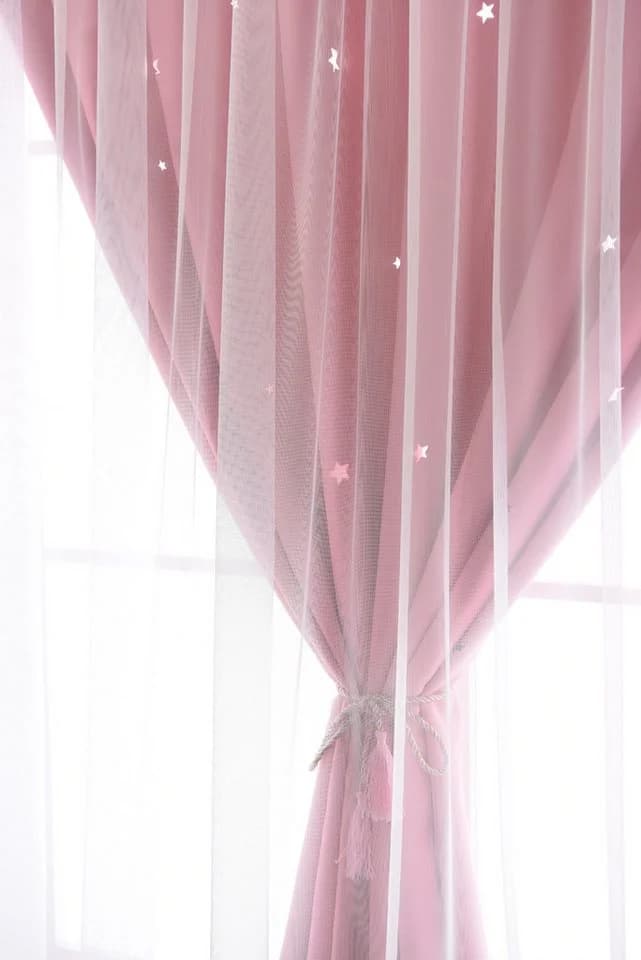 Diwzbyn Verdunklungsrollo mit Klettverschluss Rosa - Bild 4