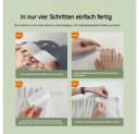 Zyronn Selbstklebende Gardinen Weiß 2er Set Transparenter Sichtschutz Bild 5