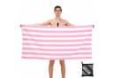 Bwecuy Strandtuch Rosa Mikrofaser 80x160 cm Bild 2