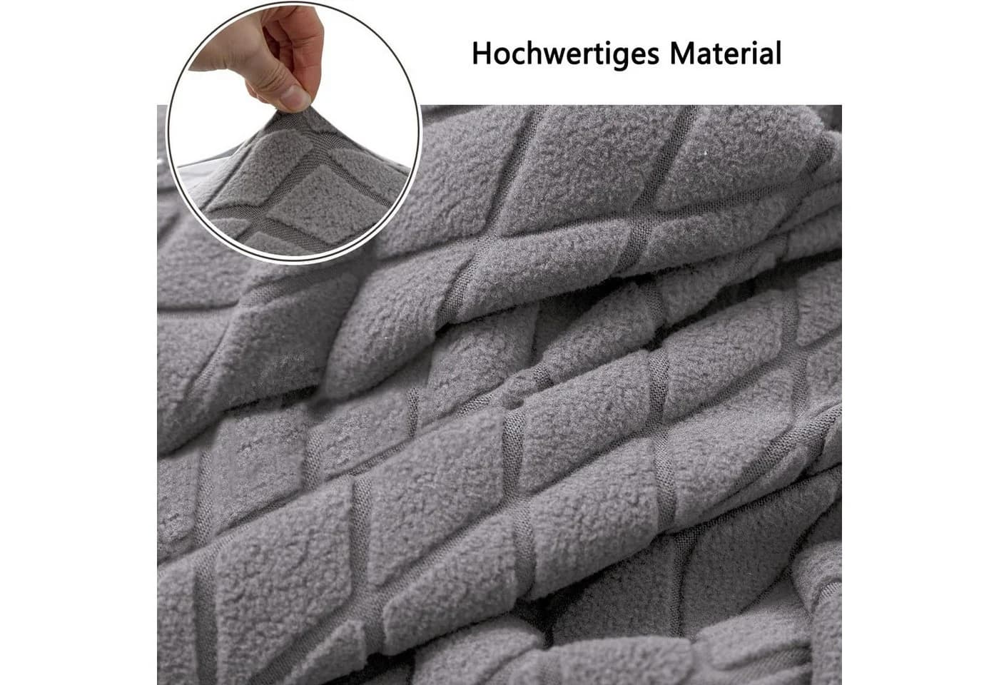 Zyronn Stuhlhussen Wasserdicht Grau Polyester - Bild 5