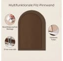 Diwzbyn Filz-Pinnwand Selbstklebend Boho Design Braun Bild 1