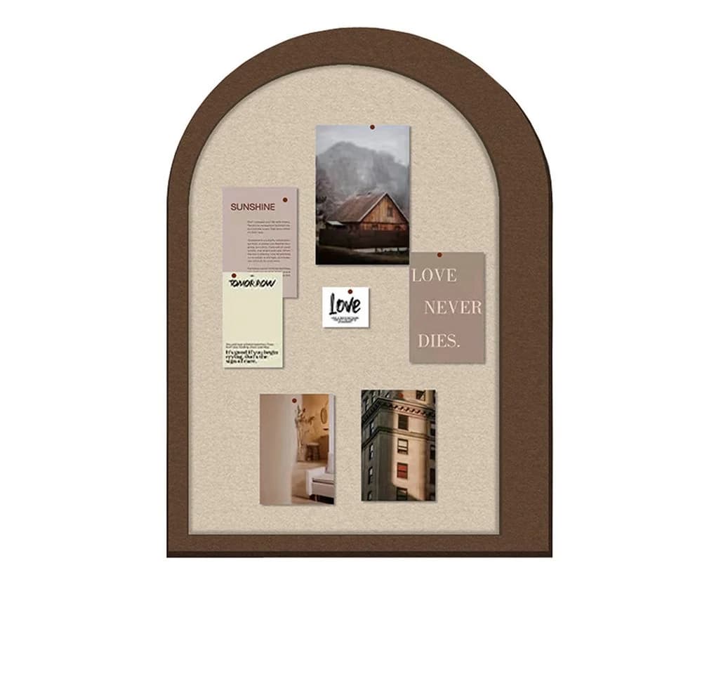 Diwzbyn Filz-Pinnwand Selbstklebend Boho Design Braun - Bild 2