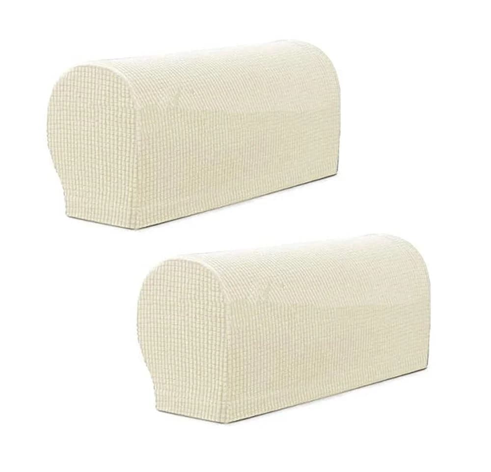 Zyronn Armlehnenbezug 2er-Pack Beige Elastisch - Bild 2