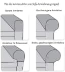 Zyronn Armlehnenbezug 2er-Pack Beige Elastisch Bild 3
