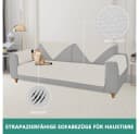 Zyronn Armlehnenbezug Beige Rutschfest Polyester-Feincord Bild 4