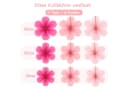 Bomiclss 9-teilige Papierblumen Deko Rosa Party & Hochzeit Bild 4