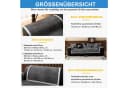 Diwzbyn Sofaschoner Grau Rutschfest Chenille Überwurf Bild 4