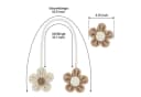 Agger Raffhalter Blumen-Vorhanghalter 2er-Set Beige/Braun Boho-Stil Bild 5