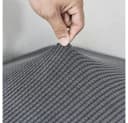 Zyronn Sofahusse Grau Elastischer Sofaüberzug Rutschfest Polyester Bild 5
