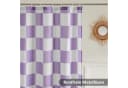 Zyronn Duschvorhang Karierter Retro-Schachbrettmuster Violett Bild 4