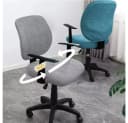 Diwzbyn Bürostuhlhusse Bezug Samt Grün Bild 3