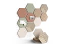 Agger Filz-Pinnwand-Set 10-tlg. Sechseckig Beige Bild 2