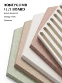 Agger Filz-Pinnwand-Set 10-tlg. Sechseckig Beige Bild 3