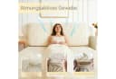 Zyronn Kopfteilbezug Beige Elastisch Waschbar Jacquard-Samt Bild 5