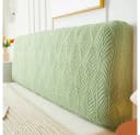 Zyronn Kopfteilbezug Dehnbar Waschbar Jacquard-Samt Grün Bild 1