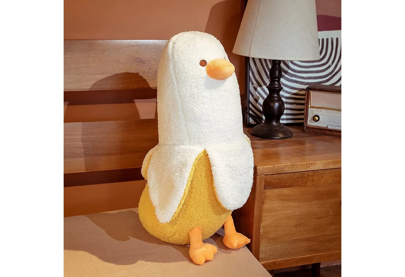 Lzbargon Kuscheltier Pfirsichkatze-Ente Plüschtier Gelb - Bild 4