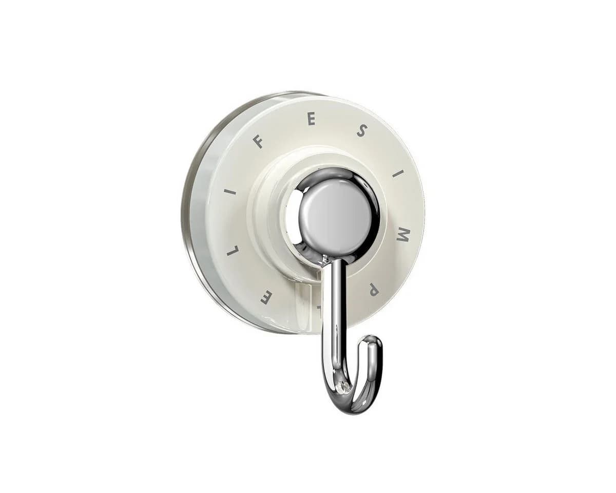 Zyronn Klebehaken 3er Set Weiß - Bohrfreie Wandhaken 3 kg Tragkraft - Bild 2