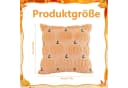 Diwzbyn Kissenbezug Herbst Kürbis Kunstfell 45x45 cm 2er-Set Bild 3
