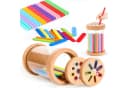 Flintry Lernspielzeug Montessori Holzspielzeug Bunt ab 3 Jahren Bild 2