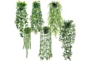 Diwzbyn Kunstpflanze 6-teiliges Set Eukalyptus-Hängeranken Grün Bild 2