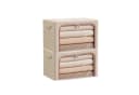 Diwzbyn Aufbewahrungsbox mit Deckel Leinen Beige 22L Bild 2