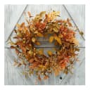 Sorvyzxn Dekokranz Künstlicher Herbstkranz mit glänzenden Eichenblättern Bild 2