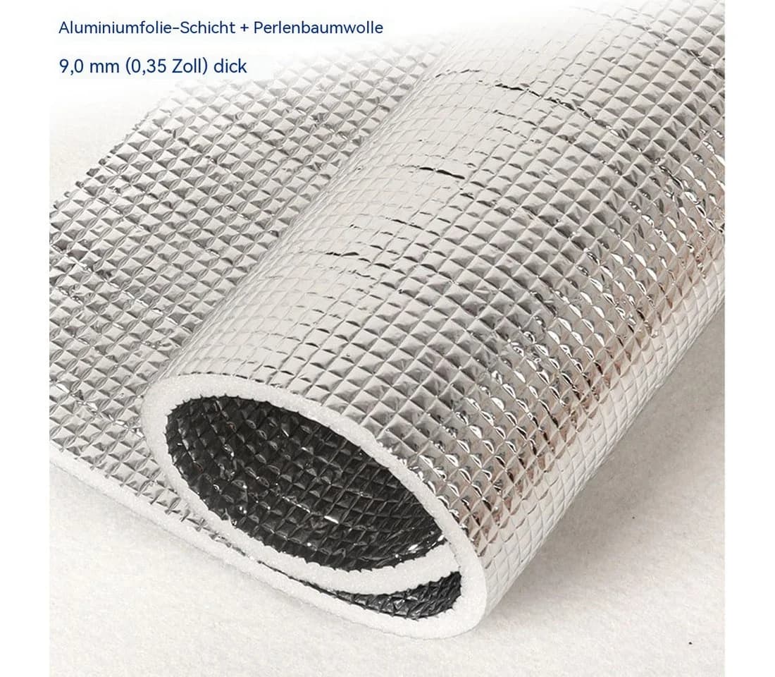 Diwzbyn Selbstklebende Aluminium-Fensterfolie Grau Sichtschutz & Wärmedämmung - Bild 4