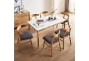 Zyronn Stuhlhusse Blumenmuster Schwarz 2er-Set Dehnbar Wasserdicht Bild 1