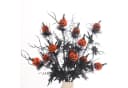 Sorvyzxn Kunstblumenstrauß 5er-Set Halloween Kürbisse Orange Schwarz Bild 3
