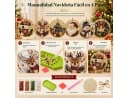 Bomiclss Kreativset 6-teilig Perlen- & Diamond-Art Weihnachtsdeko Bild 5