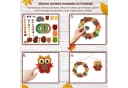 Bomiclss Hängedekoration Bastelset Herbst DIY Eulen Igel Kranz Bunt Bild 3