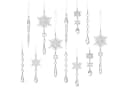 Sorvyzxn Christbaumschmuck Acryl 18-tlg. Transparent/Weiß Bild 2