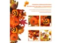 Sorvyzxn Dekokranz Halloween Hängedeko Herbstdeko Kürbis Ahornblatt Türdeko Bild 5