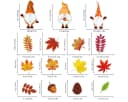 Sorvyzxn Fenstersticker Herbst 6 Bögen Statische Aufkleber Bild 3