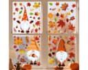 Sorvyzxn Fenstersticker Herbst 6 Bögen Statische Aufkleber Bild 4