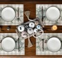 Bomiclss Platzset Herbst 4er Set mit Kürbis und Eukalyptusblättern Bild 3