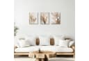 Zyronn Wandbild Boho Pampasgras Beige Leinwandbild 3er Set Bild 4