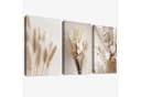 Zyronn Wandbild Boho Pampasgras Beige Leinwandbild 3er Set Bild 5