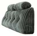Zyronn Rückenkissen Cord-Wedge-Kissen Grau Bild 2